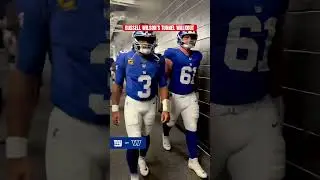 POV: Walking down the tunnel with Russell Wilson #shorts #giants #russellwilson #nfl #football