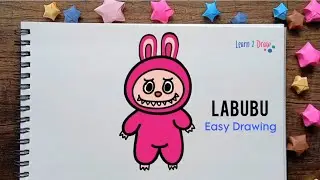 Cute LABUBU Drawing Easy  - Step by Step - Learn 2 Draw #labubu #easydrawing #learn2draw