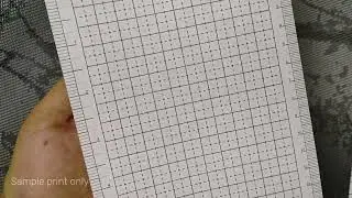 TN B6 PENCIL BOARD Printable Grid Shitajiki 下敷きUnder-sheet Notebook Underlay SAMPLE PRINT