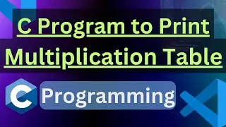 c program to print multiplication table