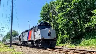F40PH-2CAT #4120 Leads NJTR PVL Train 2107 Over Crooked Hill Road - 6/6/21