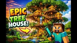 I Made a 🌴 TREE  HOUSE🌴  |#5| Minecraft survival  series ep 5