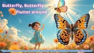 Butterfly Butterfly Flutter Around! | Nursery Rhyme | Learning With Fun
