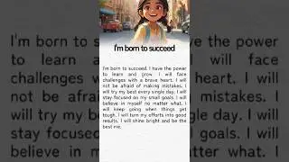 I'm Born to Succeed #english #reallifeenglish #learntopodcast #love #motivation #speakingeveryday