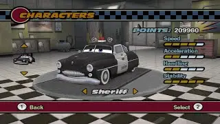 Cars Wii - Sheriff Gameplay (Dolphin)