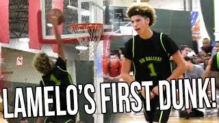 LaMelo Ball's FIRST REAL DUNK IN GAME!!! Rimgrazer Dunk Animations UNLOCKED!!