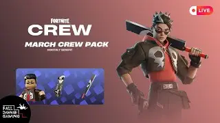 FORTNITE LIVE C6 S2 *BONES* FORTNITE MARCH CREW PACK #fortnite #live #youtube #gaming #gameplay