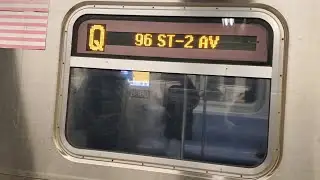 96th Street 2nd Av Bound R160B Siemens (Q) Train Ride From 34th Street Herald Sq To 57 St - 7th Av