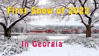 First Snow of 2022 in Georgia