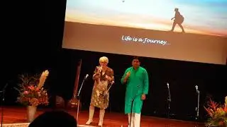 Old white women and indian man - Global Ragas 2019