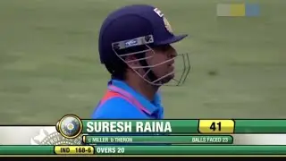 SURESH RAINA 41(23) VS SOUTH AFRICA 1ST T20 2011