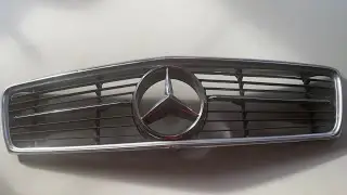 Mercedes SL R107 front grill repair and restoration