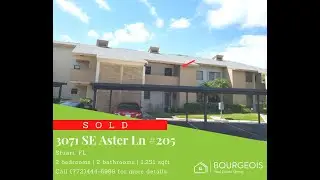 SOLD! 📪 3071 SE Aster Lane, #205 Stuart, Florida 34994 💲155,000