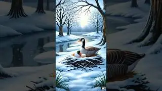 The swan did not like the phoenix birds 😭 #ai​ #save​ #egg #swan