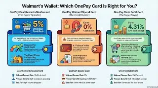 Walmart's 🔥Wallet Card Comparison Guide🔥 #viral #video #trending #walmart #cards #onepay #Mastercard