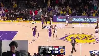 UK NBA FAN REACTS TO SURPRISING LOSS IN THE NBA CUP | SAN ANTONIO SPURS VS LA LAKERS REACTION