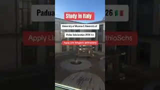 University of Messina & University of Padua Scholarships 2026 🇮🇹 #scholarship #shorts #ethiopia