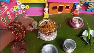 Miniature chicken curry recipe 🐓🐓 #minikitchen #chickencurry #traditional #chicken #miniaturefood
