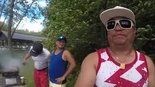 Mara Provincial Park  with friends and drone view