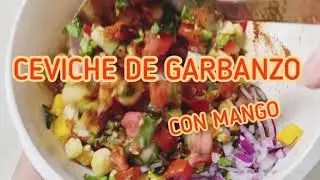 Ceviche de garbanzo // con mango