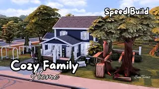Cozy Family Home | Kitchen Clutter Kit and Restoration Workshop Kit | The Sims 4 Speed Build | No CC