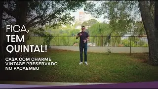 CASA COM CHARME VINTAGE PRESERVADO NO PACAEMBU | FICA, TEM QUINTAL!
