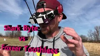 Shark Byte vs Foxeer Toothless - Comparison Video with High Quality Analog Setup