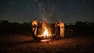 Building a Viking Longship Fire Pit from Stone and Cement