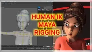 HUMAN IK Rigging  MAYA 2018  By UPENDRA BALLA