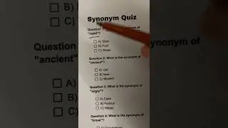 Synonyms Quiz #english #education #shorts