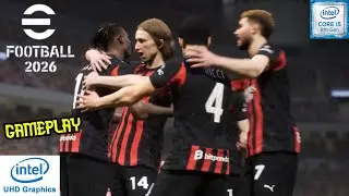 Игровой процесс eFootball 2026 на i5-8250U, Intel UHD Graphics 620