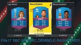 FIFA17! FUTMAS SBC MODRIC,DEMBELE,RASHFORD!