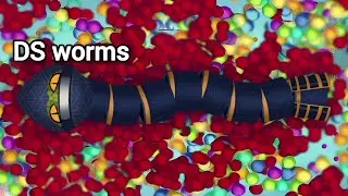 Epic Snake io gameplay🐍  New look of Hush snake skin🐍DS worms biggest snake killing