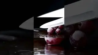 Cutting Frozen Grapes in 4K 🍇❄️ #FrozenGrapes #ASMR #Satisfying #FruitCutting #IceCrack #JuicySounds