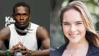 Israel Adesanya with an Achraf Hakimi move on Charlotte Powdrell after divorce