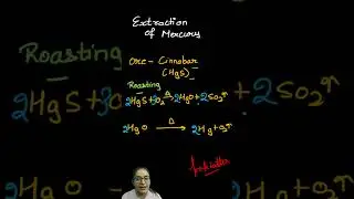Extraction Of Mercury from Cinnabar  #cbseboard #biology #cbsescience #cinnabar