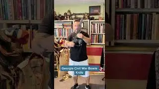 Georgia Antique Bowie Knife with engraved guard.
