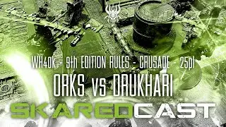 Crusade 40k ; Orks vs Drukhari ; Warhammer 40000 9th Edition ; Narrative Battle Report