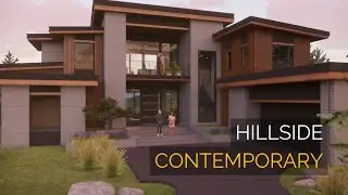 Hillside Contemporary Custom Home Design