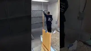 Gray primer on maple cabinets!!