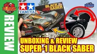 ミニ四駆 TAMIYA Black Saber SUPER-1, Yuk Unboxing dan Rakit! (Review & Building Super 1 Black Saber Kit)