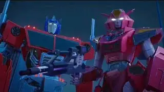 Transformers Earthspark: Twitch, Nightshade, and Bumblebee vs. Optimus Prime and Elita-1