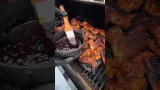 #wintergrilling #hawaiian #hulihulichicken #smokedwings #grilledwings #chickenwings #bbqwing #shorts