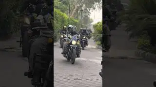 Royal Enfield riders group ride Delhi ncr #royalenfield #bullet #shortvideo