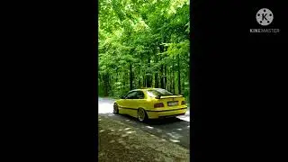 BMW E36 320i M52B20 sound 7k RPM  popcorn
