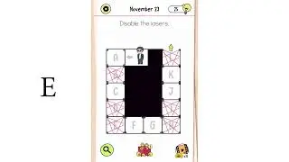Brain Test All Star Daily Puzzle November 23 - disable the lasers