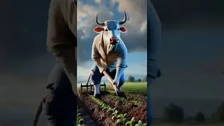 The Hardworking AI Cow: A Futuristic Farm Story! 🐄🤖 #AITales #HardworkingCow #ShortStory