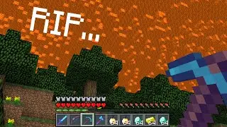 Minecraft UHC but LAVA falls from the SKY...