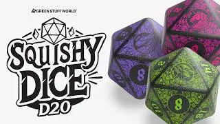Мягкие кубики D20 от Green Stuff World