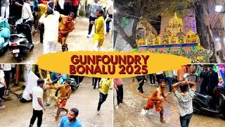 Pothraj Beating at Gunfoundry Bonalu 2025 || Gunfoundry Bonalu 2025 